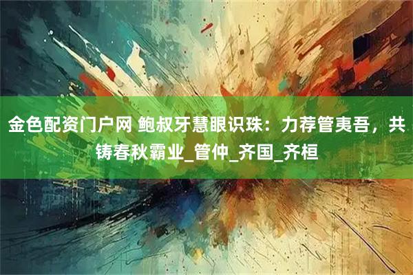 金色配资门户网 鲍叔牙慧眼识珠：力荐管夷吾，共铸春秋霸业_管仲_齐国_齐桓